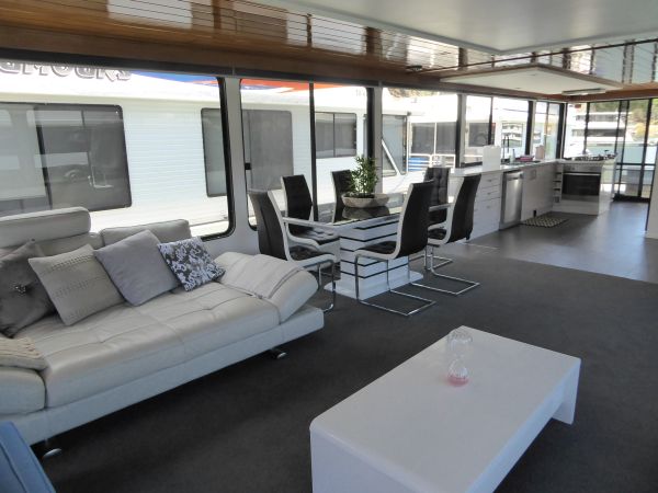Houseboat for Sale on Lake Eildon - contact www.highcountryhouseboatsales.com.au