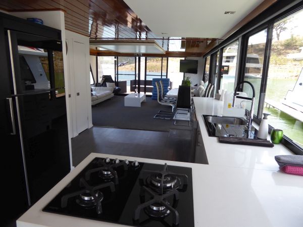 Houseboat for Sale on Lake Eildon - contact www.highcountryhouseboatsales.com.au
